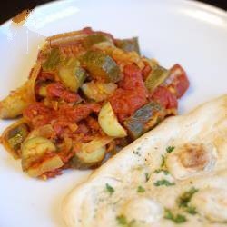 American Zucchini Tomato Curry Appetizer