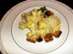 American Quick and Easy Lightly Curried Cauliflower and Egg Cheese Appetizer