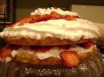 American Oldfashioned Short Cake With Strawberries Dessert
