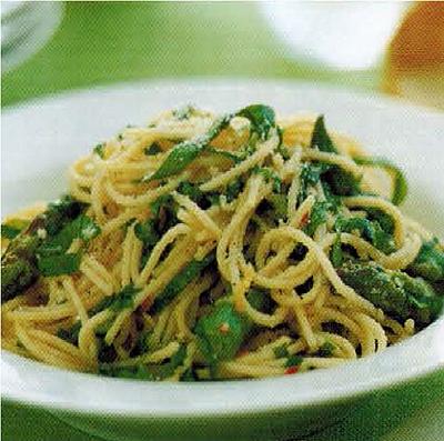 Italian Spaghetti Ni With Asparagus And Rocket Dinner
