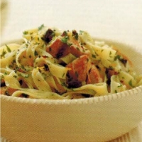 Italian Lemon Thyme Tuna With Tagliatelle Dinner