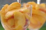 Italian Peaches In Muscat Recipe Dessert
