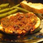 British Chicken Cutlets with Olives and Raisins Appetizer