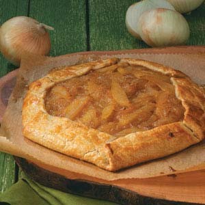 Canadian Rustic Fig Onion and Pear Tart Appetizer