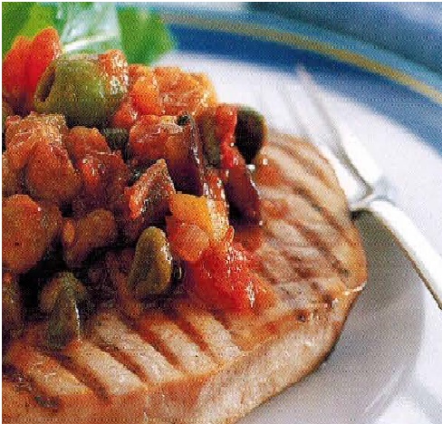 Italian Caponata With Tuna BBQ Grill