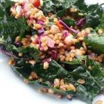 Swiss Salad of Spelt in the Kale and Chickpeas Appetizer