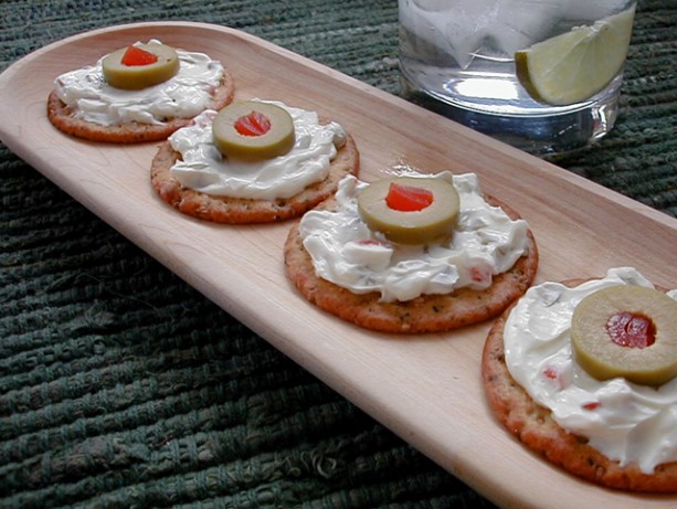 American Cream Cheese  Olive Sandwiches Breakfast