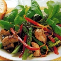 Peru Asparagus And Mushroom Salad Appetizer