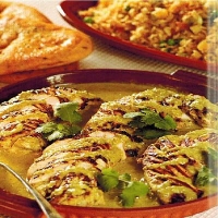 Caribbean Chicken Breasts with Coconut Milk Appetizer