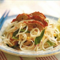 American Roast Duck Lime Herb And Noodle Salad Appetizer