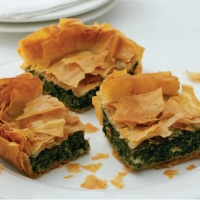 Bulgarian Spinach Squares Appetizer