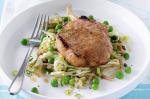 American Apple Pork With Bacon And Peas Recipe Appetizer