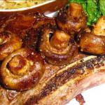 American Seared Rib-eye Steak with Horseradish Sauce BBQ Grill