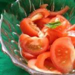 British Simple Tomato Salad Appetizer