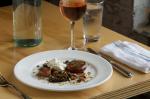 American Roasted Sliced Beets With Fresh Cheese and Almonds Recipe Drink