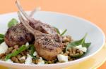 American Lamb Cutlets With Lentil Salad Recipe Appetizer