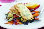 American Minted Haloumi With Roast Vegetables Recipe Appetizer