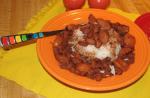 American Very Slow Cooking Red Beans and Rice Dinner