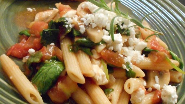 Canadian Sukis Spinach and Feta Pasta Recipe Dinner