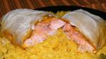 American Salmon Korma Phyllo Rollups easy  Fast Dinner