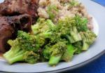 American Asian Broccoli With Peanut Butter Appetizer