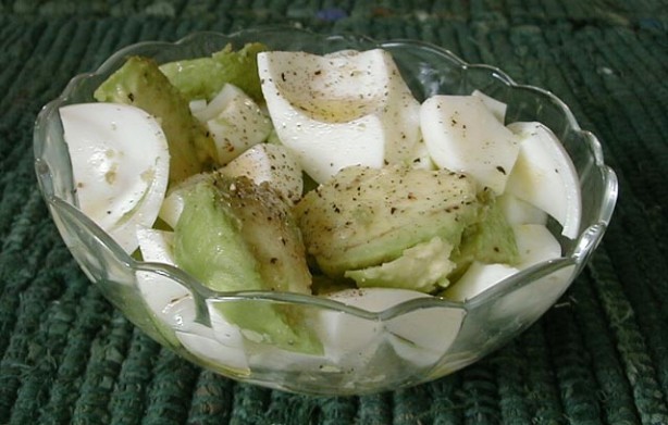 American Hardboiled Egg Whites With Avocado Dinner