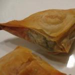 American Small Triangles of Earth Filo and Feta Cheese Appetizer