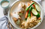 American Broccoli and Ricotta Stuffed Chicken With Parsley Sauce Recipe Dinner