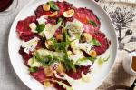 American Beef Carpaccio With Cauliflower And Garlic Chips Recipe Appetizer