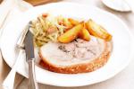 Panfried Cider And Caraway Pork With Cabbage And Apples Recipe recipe