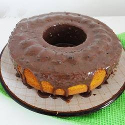 Brazilian Bolo De Cenoura Com Cobertura brazilian Carrot Cake with Chocolate Casting Dessert