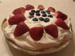 American Red White and Blue Ice Cream Pie Dinner