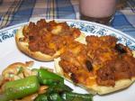 British Baked Pizza Burgers Appetizer