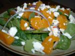 British Mandarin Spinach and Feta Salad Appetizer
