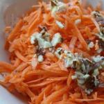 American Salad of Carrots and Almonds Lemony Appetizer