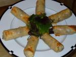 Chinese Baked Fish and Fowl Spring Rolls Appetizer