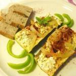 American Courgettes Boat with Goat Cheese Dinner