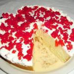 Mexican Tres Leches Cake with Cherries Dessert