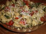 American Pesto Tortellini Salad With Grape Tomatoes Appetizer