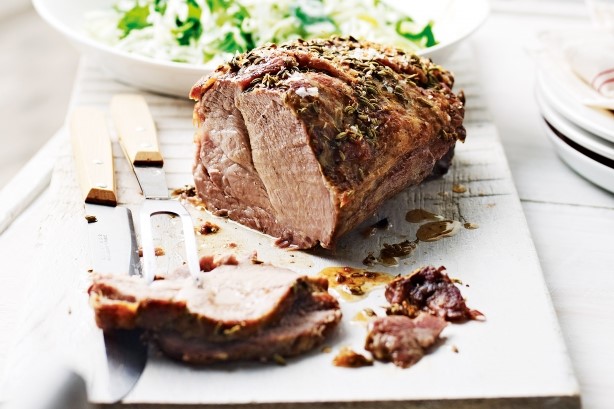 American Slowroasted Pork Neck With Cabbage And Spinach Slaw Recipe Dinner