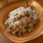 American Risotto of Shrimp and Zucchini Appetizer