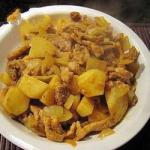 Canadian Jumped of Pork to Curry with Potatoes Appetizer