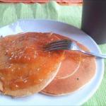 Jamaican Pancakes with Jam Breakfast
