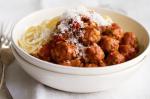 American Spaghetti And Parmesan Pinenut Meatballs Recipe Appetizer
