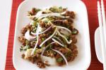 American Stirfried Pork Rice Noodles Recipe Appetizer