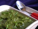 American Thick Spinach Soup Appetizer
