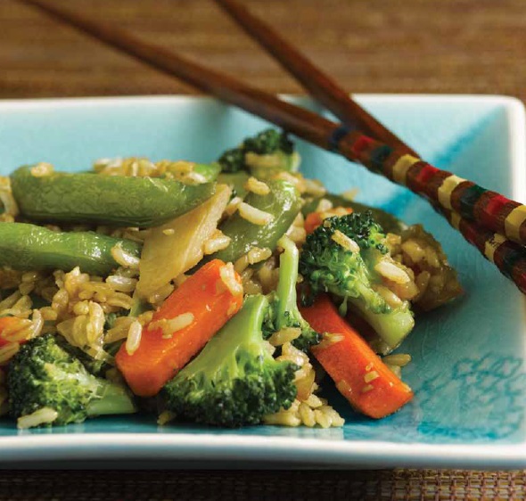 Japanese Healthy Brown Rice Dinner