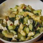 Canadian Cucumber Salad with Apple and Feta Appetizer