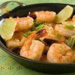 American Sharp Tiger Prawns with Garlic and Chili Appetizer