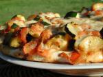 American Zucchini and Fresh Tomato Pizza With Fontina Dinner